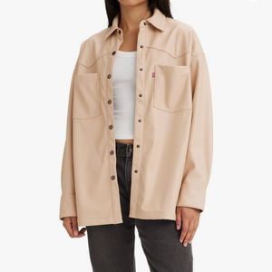 LEVIS Women’s Gia Leather Shirt